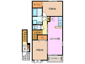 三重県三重郡朝日町大字縄生（賃貸アパート2LDK・2階・57.19㎡） その2