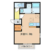 三重県桑名市星見ヶ丘６丁目（賃貸アパート1R・1階・30.41㎡） その2