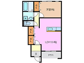 三重県桑名市大字小貝須（賃貸アパート1LDK・1階・48.79㎡） その2