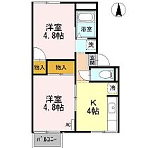 三重県桑名市多度町小山（賃貸アパート2K・2階・32.75㎡） その2