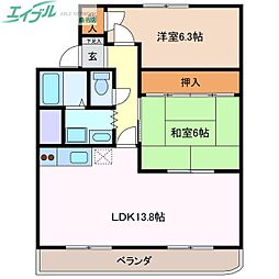 リゾン学南 3階