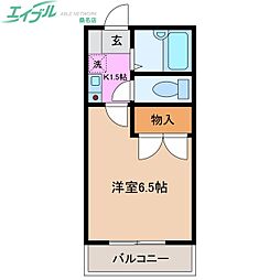 レオパレスブリリアント幸 2階