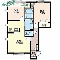 ナディア長折 B棟 1階