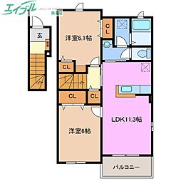 ロジュマン　リアンＢ 2階