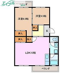 シャイン城山 2階/-