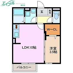 間取図画像 1LDK
