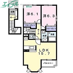 ピクシー ヒルズ B 2階