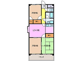 リバーシティーヒル旭 4D ｜ 三重県いなべ市員弁町下笠田（賃貸マンション3LDK・4階・58.30㎡） その2