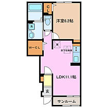 ローレル　I 102 ｜ 三重県桑名市大字額田（賃貸アパート1LDK・1階・43.61㎡） その2