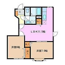 レインボー星見ケ丘II 101 ｜ 三重県桑名市星見ヶ丘７丁目（賃貸アパート2LDK・1階・53.51㎡） その2