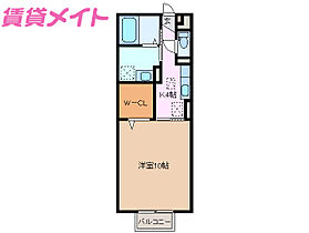 モナリエーレII　A  ｜ 三重県桑名市大字江場（賃貸アパート1K・2階・33.34㎡） その2