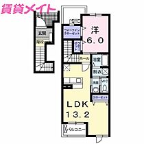 グランメール  ｜ 三重県桑名市霞町2丁目（賃貸アパート1LDK・2階・51.13㎡） その2