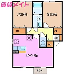 間取図画像 2LDK