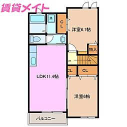 シェル ラシーヌI 2階