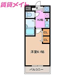 間取図画像 1K
