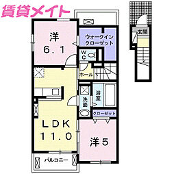 G.ブリッサ1 2LDKの間取図画像