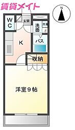 ＶＡＬＯ　Ｂ棟 2階/-