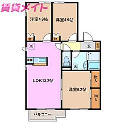 マウントクックB棟 2階