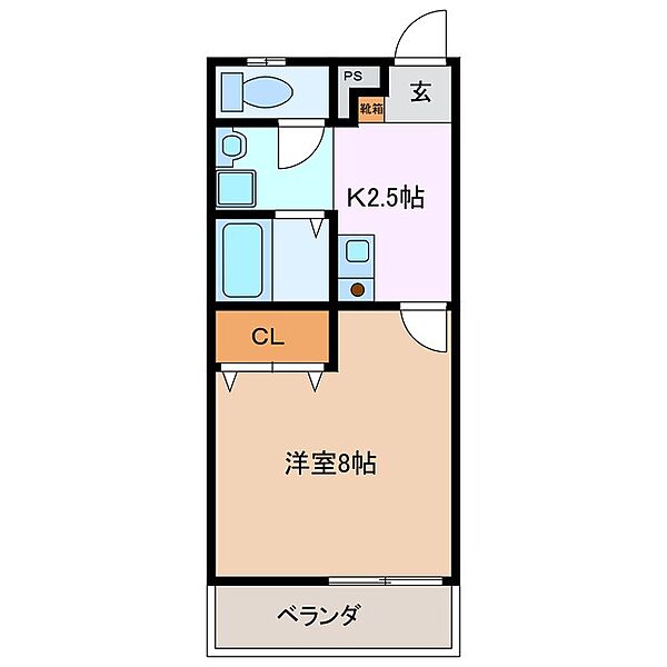 ラックス富田 306｜三重県四日市市西富田町(賃貸マンション1K・1階・27.00㎡)の写真 その2