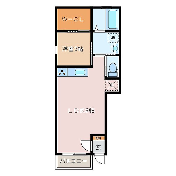 ラトゥール川越 1G｜三重県三重郡川越町大字亀須新田(賃貸アパート1LDK・1階・35.52㎡)の写真 その2