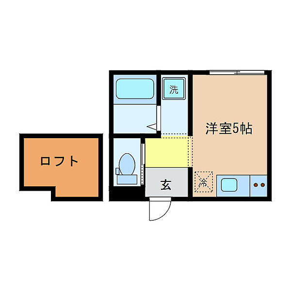 Ｆｒｅｉｚｅｉｔ 13｜三重県三重郡川越町大字高松(賃貸アパート1R・2階・16.56㎡)の写真 その2