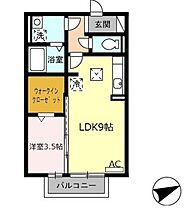 グランモア Ｓ 106 ｜ 三重県桑名市大字江場（賃貸アパート1LDK・1階・33.61㎡） その2