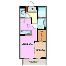 Ｄ－ｃｈａｍｂｒｅ松寺 107 ｜ 三重県四日市市松寺１丁目（賃貸アパート1LDK・1階・33.38㎡） その2