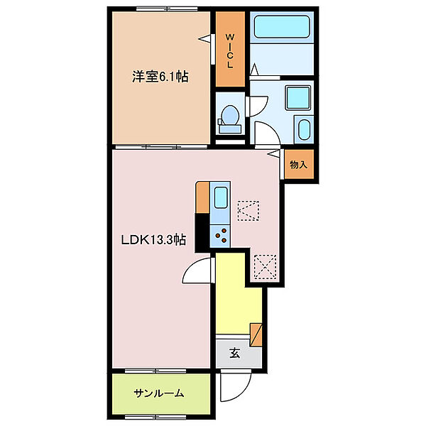 ミライズテラス川越　III 102｜三重県三重郡川越町大字当新田(賃貸アパート1LDK・1階・50.05㎡)の写真 その2