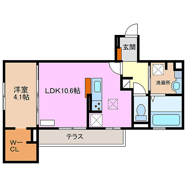 Grandheights Violet 103｜三重県桑名市明正町(賃貸アパート1LDK・1階・40.53㎡)の写真 その1