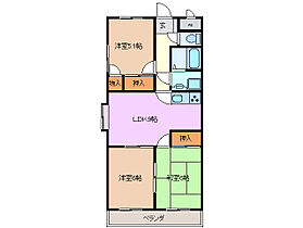 ドエル西富田 301 ｜ 三重県四日市市西富田町（賃貸マンション3LDK・3階・58.30㎡） その2