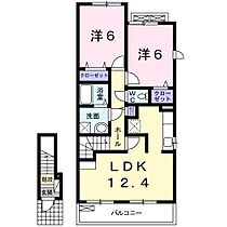 クレーストII 203 ｜ 三重県四日市市蒔田２丁目（賃貸アパート2LDK・2階・59.55㎡） その2