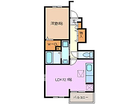 オネスト 103 ｜ 三重県四日市市伊坂台３丁目（賃貸アパート1LDK・1階・45.06㎡） その2