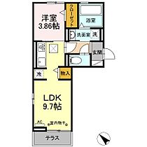 ディーシャンブル西富田Ａ 103 ｜ 三重県四日市市西富田町（賃貸アパート1LDK・1階・35.84㎡） その2