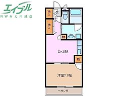 カロス・クレーネ 1DKの間取図画像