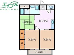 シティーハイツキャッスルA棟 2階