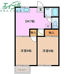 マリオ豊田Ａ 2階