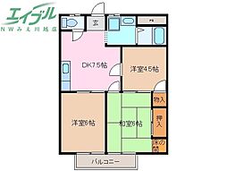 サンハイツ稲垣B棟 2階