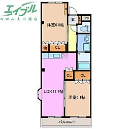 クレストールII 2階/-