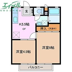 リバーハイツA棟 1階/-