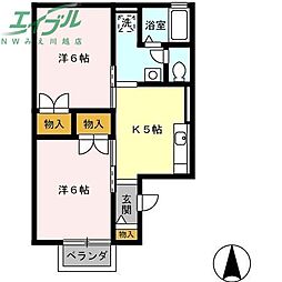 蓮花寺ハイツB 2階