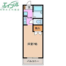 KAYO 1Kの間取図画像