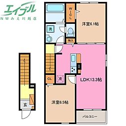 ブランドール樹IV B 2階