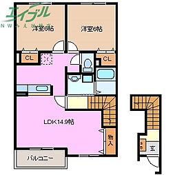 カーサ エテルノ 2階