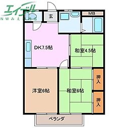 シティーハイツキャッスルB棟 2階