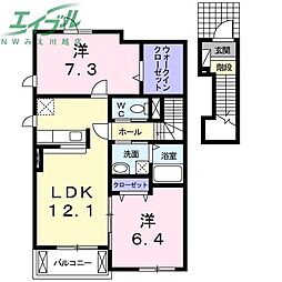 サンペドロA 2階/-