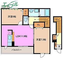 カーサ みずほ 2階/-
