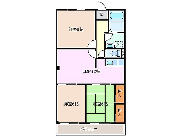 ゴールデンエイジ 4C｜三重県四日市市大井手１丁目(賃貸マンション3LDK・4階・68.70㎡)の写真 その2