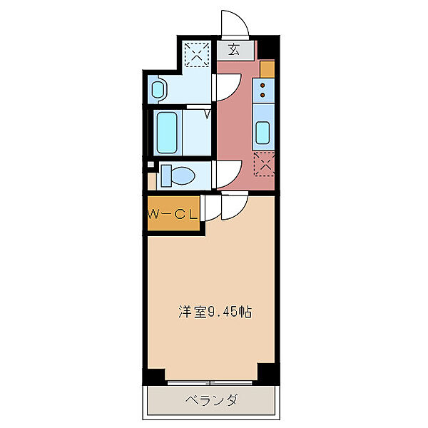 S-FORT四日市元町 206｜三重県四日市市元町(賃貸マンション1K・2階・30.45㎡)の写真 その2