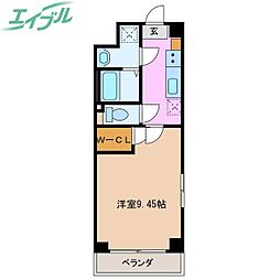 Ｓ−ＦＯＲＴ四日市元町 10階1Kの間取り