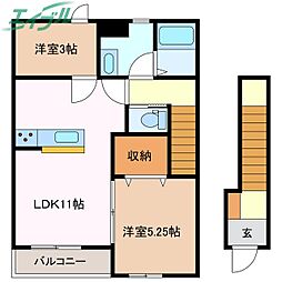 リーブルファイン大治田III1号棟 2階
